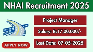 NHAI Project Manager Recruitment 2025