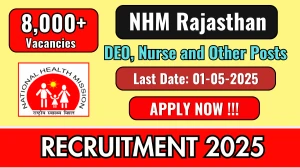 RSMSSB NHM Rajasthan Recruitment 2025 - Apply Online for 8256 DEO, Nurse and Other Posts Before May 01 RSMSSB NHM Rajasthan Recruitment 2025 - Apply Online for 8256 DEO, Nurse and Other Posts Before May 01