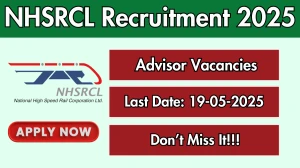 NHSRCL Advisor Recruitment 2025 - Apply Offline