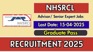NHSRCL Advisor/ Senior Expert Recruitment 2025 - Apply Offline NHSRCL Advisor/ Senior Expert Recruitment 2025 - Apply Offline