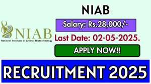 NIAB Project Technical Support III Recruitment 2025 - Apply Online for 1 Posts