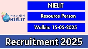 NIELIT Resource Person Recruitment 2025 – Walk in for 01 Posts NIELIT Resource Person Recruitment 2025 – Walk in for 01 Posts