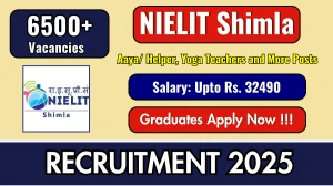 NIELIT Shimla Recruitment 2025 - Apply Offline for 6,692 Aaya/Helper, Yoga Teachers, More Posts NIELIT Shimla Recruitment 2025 - Apply Offline for 6,692 Aaya/Helper, Yoga Teachers, More Posts