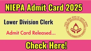NIEPA LDC Admit Card 2025 OUT Download Link niepa.ac.in