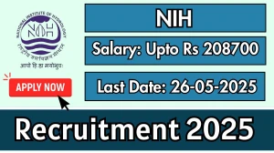 NIH Recruitment 2025 - Apply Offline for 06 Assistant, Finance Officer and Other Posts Before May 26