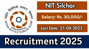 NIT Silchar Various Recruitment 2025 - Apply Offline for 04 Security Officer, Assistant Security Officer Posts