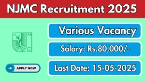 NJMC Recruitment 2025 - Apply Offline for 1 Deputy General Manager or General Manager Posts Before May 15