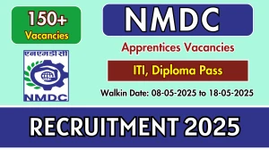NMDC Apprentice Recruitment 2025 – Walk in for 179 Posts NMDC Apprentice Recruitment 2025 – Walk in for 179 Posts