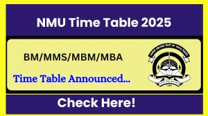 NMU Time Table 2025 Announced @ nmu.ac.in Details Here NMU Time Table 2025 Announced @ nmu.ac.in Details Here