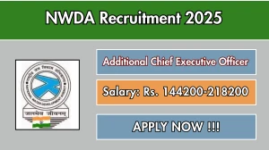 NWDA Additional Chief Executive Officer Recruitment 2025 - Apply Offline for 01 Posts NWDA Additional Chief Executive Officer Recruitment 2025 - Apply Offline for 01 Posts
