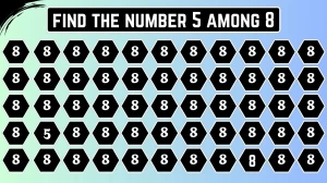 Observation Skills Test: Within 7 Seconds Spot The Number 5 among 8