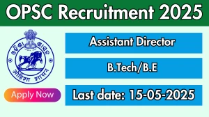 OPSC Assistant Director Recruitment 2025 - Apply Online for 02 Posts Before May 15