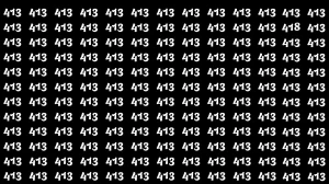 Optical Illusion 5 Seconds Challenge: Only People with Extra Sharp Eyes Can spot the Number 418