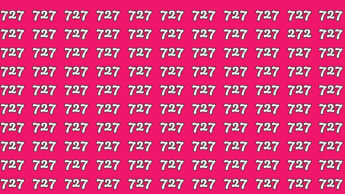 Optical Illusion 8 Seconds Challenge: Only People with Eagle Eyes Can spot the Number 272