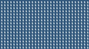 Optical Illusion IQ Test: Are You A Genius? Within 5 Seconds Spot The Number 6 among 5