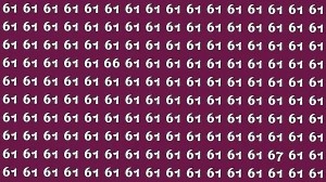 Optical Illusion: Within 6 Seconds Spot The Number 66 and 67 among 61
