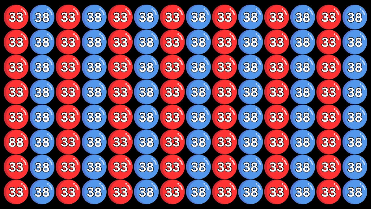Optical Illusion 8 Seconds Challenge: Only People with Eagle Eyes Can spot the Number 88