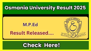 Osmania University Result 2025 Released at osmania.ac.in Direct Link to Download 3rd Semester Result Osmania University Result 2025 Released at osmania.ac.in Direct Link to Download 3rd Semester Result