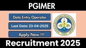 PGIMER Data Entry Operator Recruitment 2025 - Apply Offline for 01 Posts Before April 23