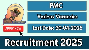 PMC Recruitment 2025 - Apply Offline for 10 TB Health Visitor, Senior Treatment Supervisor and Other Posts PMC Recruitment 2025 - Apply Offline for 10 TB Health Visitor, Senior Treatment Supervisor and Other Posts