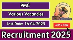 PMC Recruitment 2025 - Apply Offline for 25 Food Safety Expert, Multipurpose Assistant and Other Posts