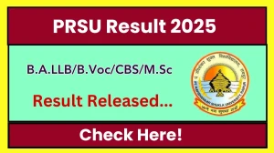PRSU Result 2025 Released at prsu.ac.in Direct Link to Download 1st, 2nd, 3rd, 5th, 7th Semester Result PRSU Result 2025 Released at prsu.ac.in Direct Link to Download 1st, 2nd, 3rd, 5th, 7th Semester Result