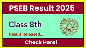 PSEB 8th Class Result 2025 Out at pseb.ac.in How to check Results Here