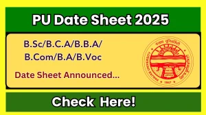 PU Date Sheet 2025 Announced @ puchd.ac.in Details Here PU Date Sheet 2025 Announced @ puchd.ac.in Details Here