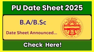 PU Date Sheet 2025 Announced @ puchd.ac.in Details Here PU Date Sheet 2025 Announced @ puchd.ac.in Details Here