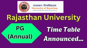 Rajasthan University Time Table 2025 Out @ uniraj.ac.in Details Here