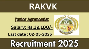 RAKVK Junior Agronomist Recruitment 2025 - Apply Offline for 01 Posts Before May 02