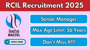 RCIL Senior Manager Recruitment 2025 - Apply Offline for 01 Posts RCIL Senior Manager Recruitment 2025 - Apply Offline for 01 Posts
