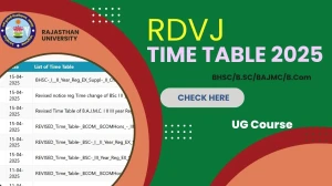 RDVJ Time Table 2025 Announced @ rdunijbpin.org Details Here RDVJ Time Table 2025 Announced @ rdunijbpin.org Details Here