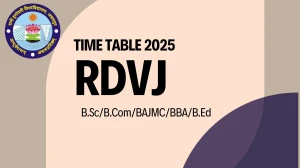 RDVJ Time Table 2025 Announced @ rdunijbpin.org Details Here RDVJ Time Table 2025 Announced @ rdunijbpin.org Details Here