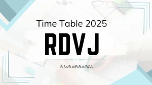 RDVJ Time Table 2025 Announced @ rdunijbpin.org Details Here RDVJ Time Table 2025 Announced @ rdunijbpin.org Details Here
