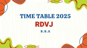 RDVJ Time Table 2025 Announced @ rdunijbpin.org Details Here RDVJ Time Table 2025 Announced @ rdunijbpin.org Details Here