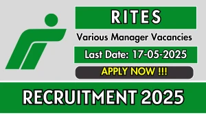 RITES Deputy General Manager/ Joint General Manager Recruitment 2025 - Apply Offline for 03 Posts Before May 17 RITES Deputy General Manager/ Joint General Manager Recruitment 2025 - Apply Offline for 03 Posts Before May 17