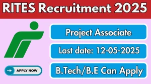 RITES Project Associate Recruitment 2025 - Apply Online for 06 Posts