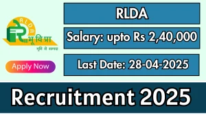 RLDA Joint General Manager/ Deputy General Manager Recruitment 2025 - Apply Offline for 01 Joint General Manager/ Deputy General Manager Posts