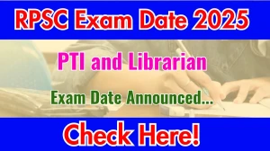 RPSC PTI and Librarian Exam Date 2025 Announced at rpsc.rajasthan.gov.in Exam details here RPSC PTI and Librarian Exam Date 2025 Announced at rpsc.rajasthan.gov.in Exam details here