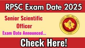 RPSC Senior Scientific Officer Exam Date 2025 Announced at rpsc.rajasthan.gov.in Exam details here