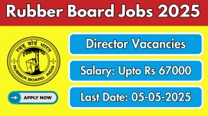 Rubber Board Director Recruitment 2025 - Apply Online for 02 Posts