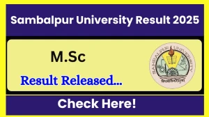 Sambalpur University Result 2025 Released at suniv.ac.in Direct Link to Download 2nd Semester Result