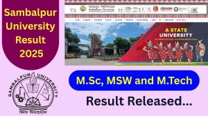 Sambalpur University Result 2025 Released at suniv.ac.in Direct Link to Download 3rd and Final Semester Result