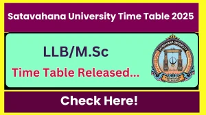 Satavahana University Time Table 2025 Announced @ satavahana.ac.in Details Here