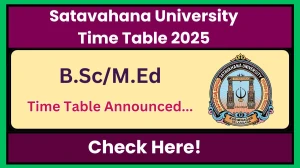 Satavahana University Time Table 2025 Announced @ satavahana.ac.in Details Here