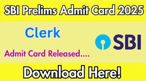 SBI Clerk Prelims Admit Card 2025 OUT For Ladakh UT Download Now at sbi.co.in