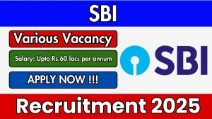 SBI Specialist Cadre Officers Recruitment 2025 - Apply Online for 5 Dean, External Faculty, Marketing Executive Posts