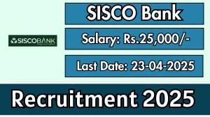 SISCO Bank Recruitment 2025 - Apply Online for 14 Assistant Staff Officer, Technical Assistants Posts