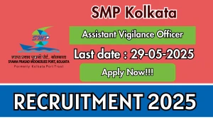 SMP Kolkata Assistant Vigilance Officer Recruitment 2025 - Apply Offline for 01 Posts Before May 29